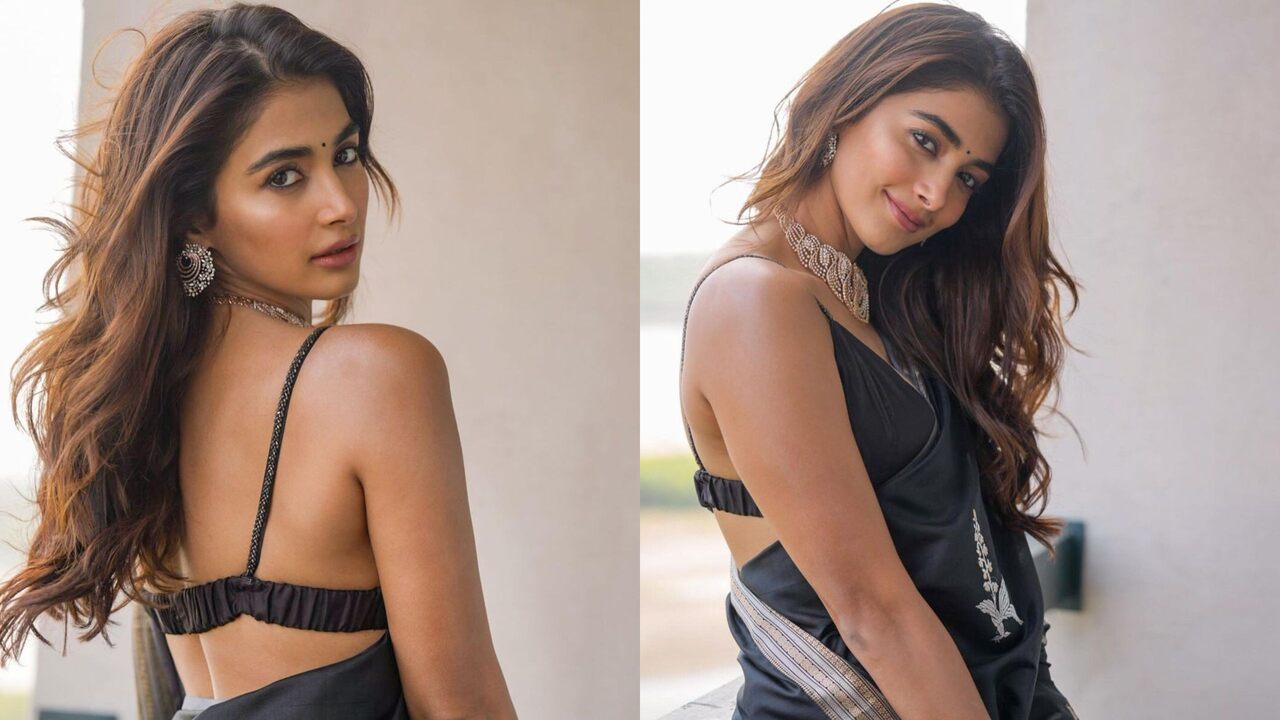 blouse styles ft Pooja Hegde for summer sarees and lehengas (PC: Pooja Hegde Instagram)