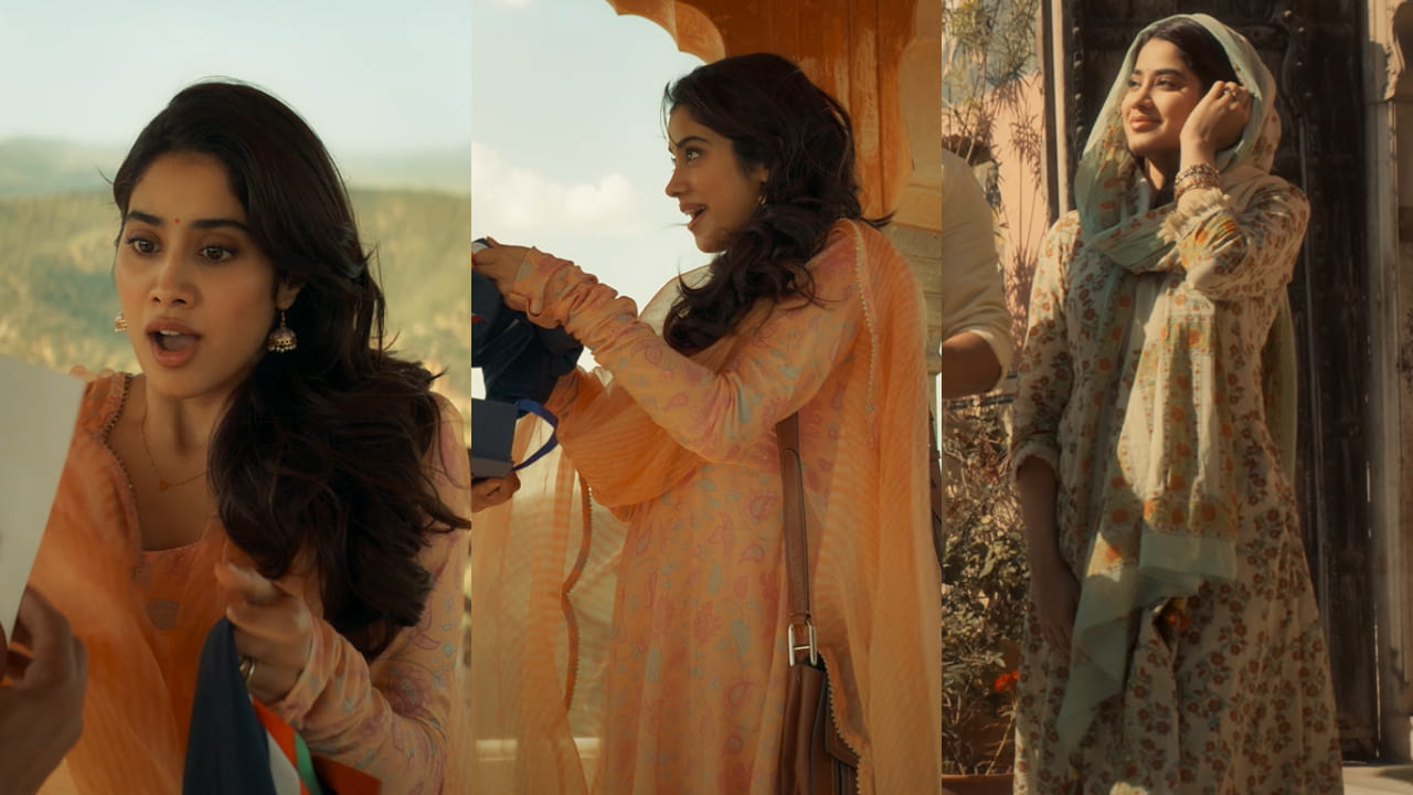 Janhvi Kapoor movie looks in Mr. & Mrs Mahi (PC: Dharma Productions Youtube/Instagram)