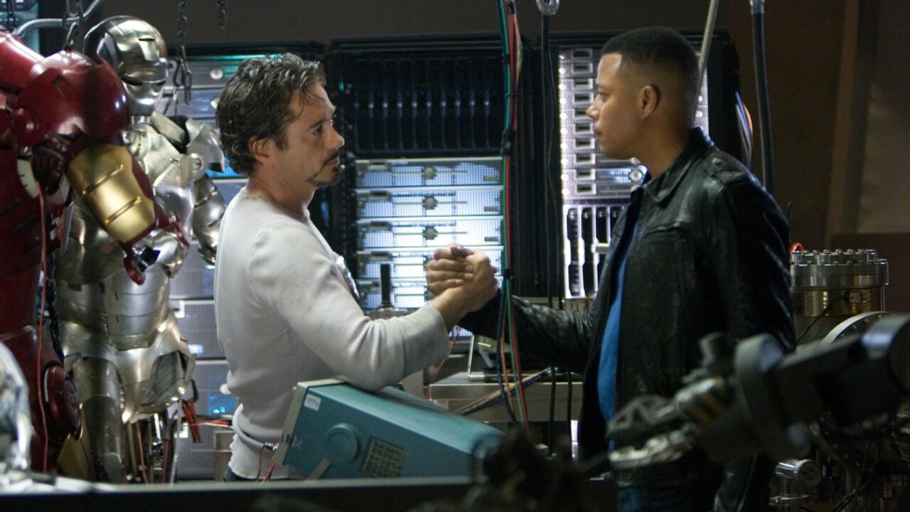 Robert Downey Jr. and Terrence Howard in Iron Man (PC: IMDb)