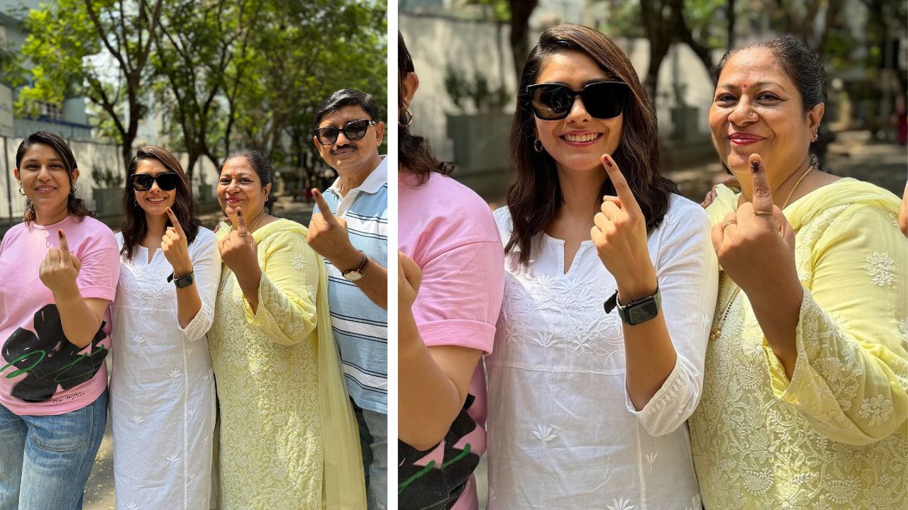 Mrunal Thakur in white kurta look (PC: Instagram)