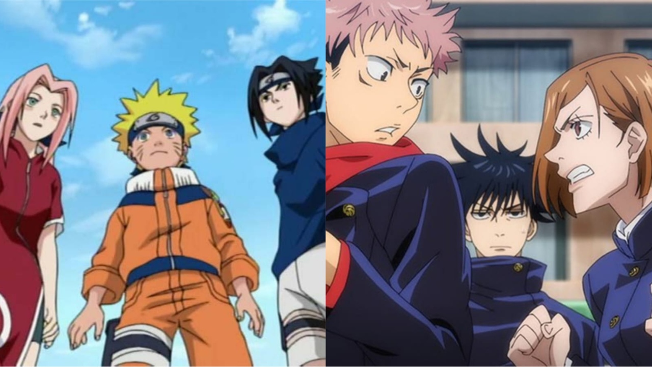 The main trios in Naruto and Jujutsu Kaisen (Credit: Pierrot, MAPPA)