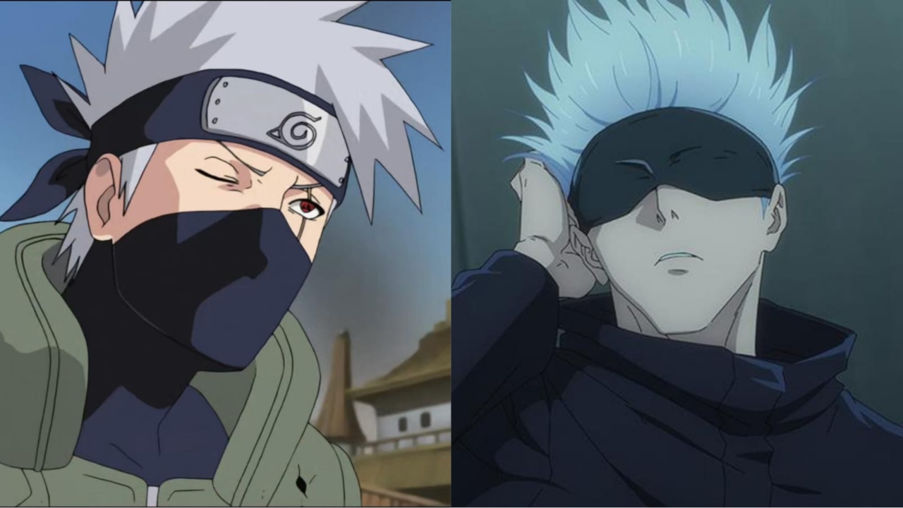 Kakashi and Gojo in Naruto and Jujutsu Kaisen