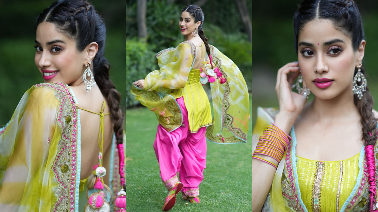 Janhvi Kapoor in patiala suit 