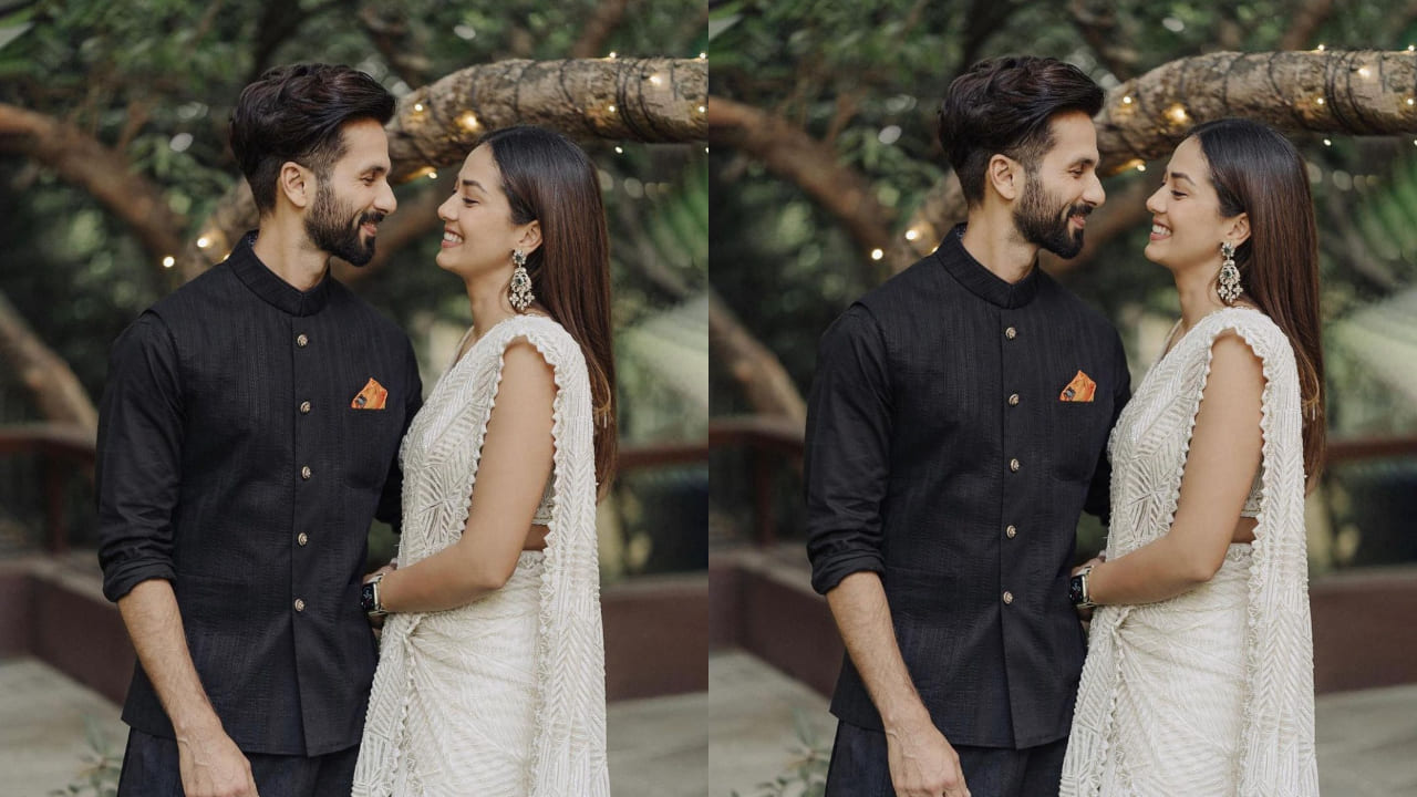 Shahid Kapoor and Mira Rajput serving couple goals