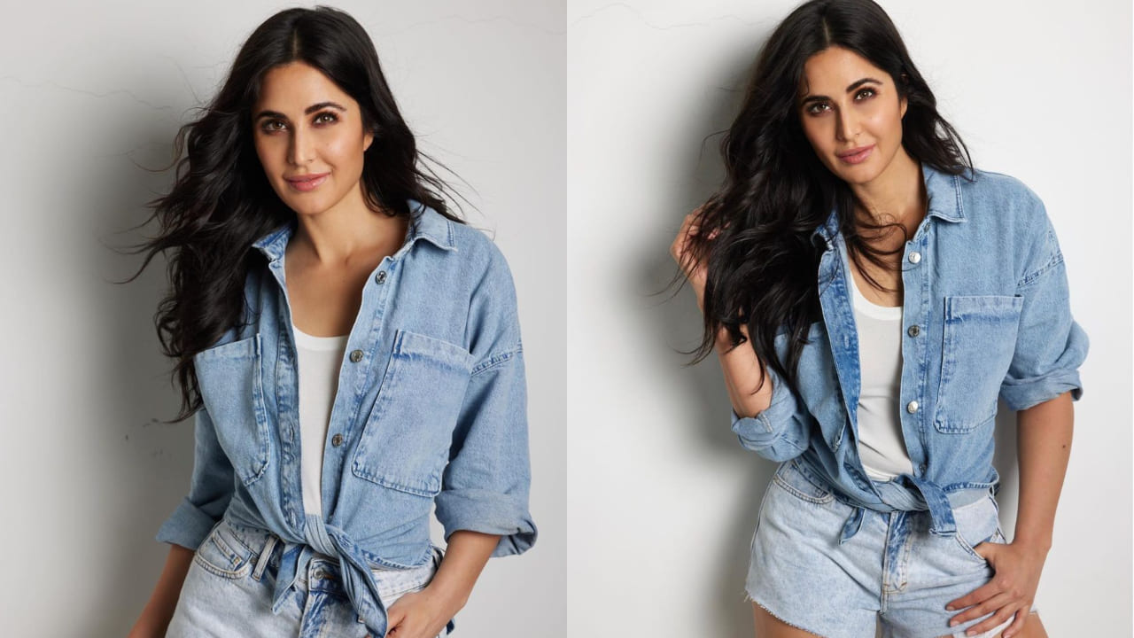 Katrina Kaif in denim on denim look ( PC: Taras Taraporvala) 