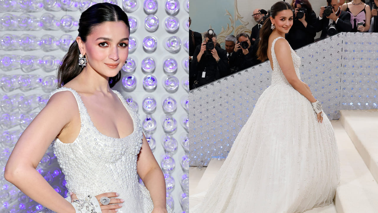 Alia Bhatt in pearl adorned gown