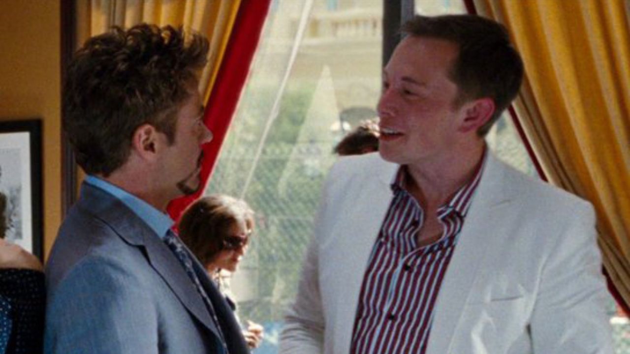 Robert Downey Jr and Elon Musk in Iron Man 2 (PC: IMDB)