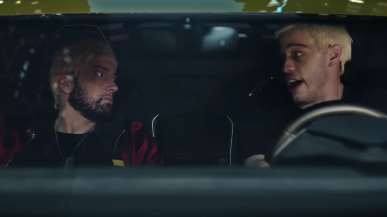 Eminem y Pete Davidson en Houdini (PC: YouTube/EminemMusic)