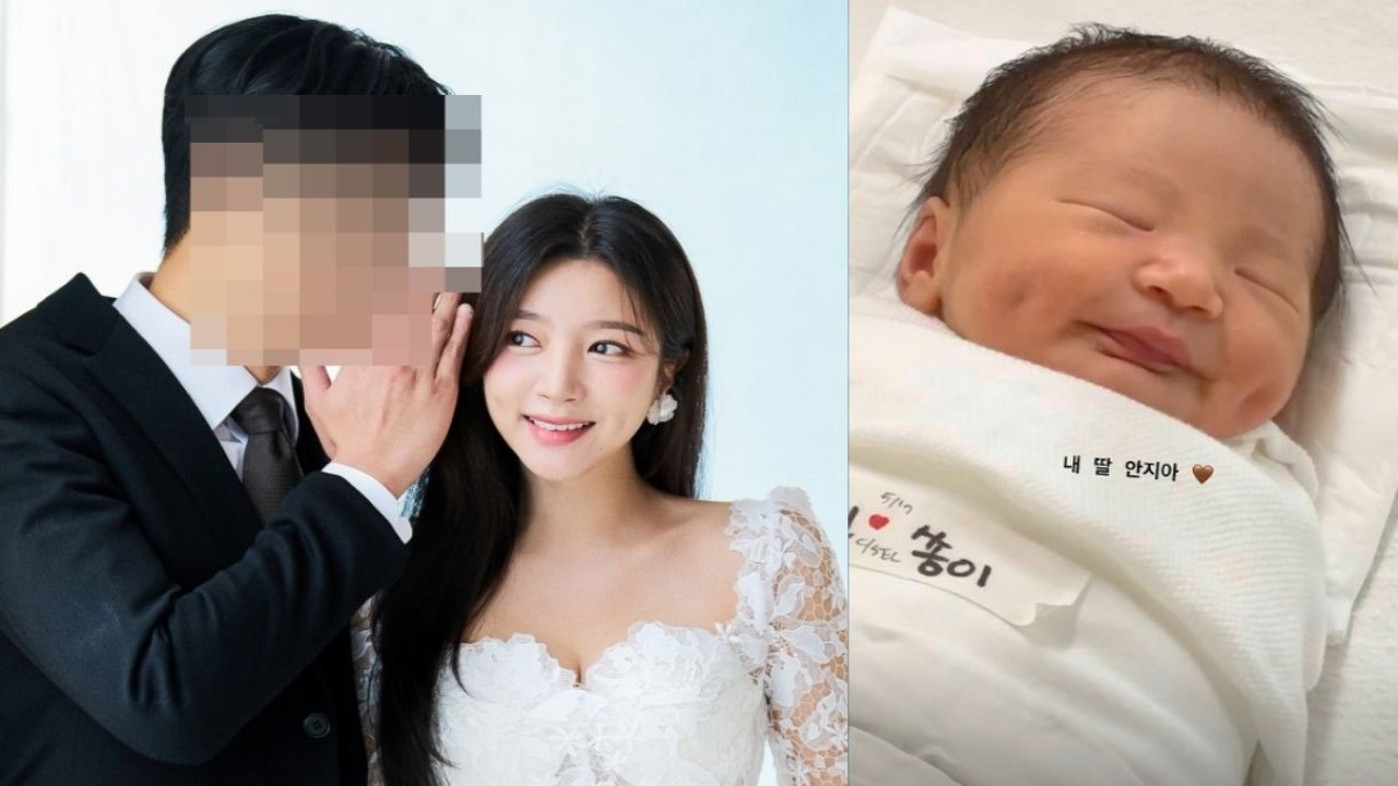 LABOUM's Haein, the couple's newborn daughter: Haein's Instagram story 