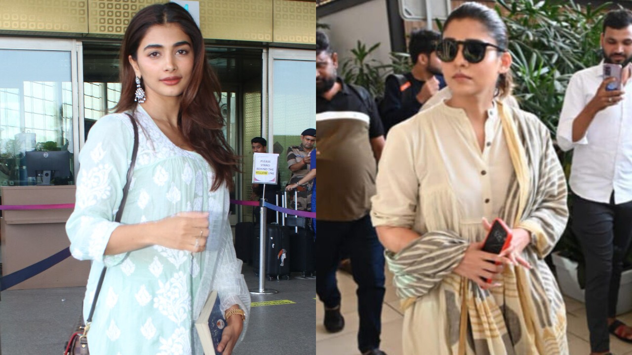 3 ethnic airport looks of South Indian style icons Nayanthara, Tamannaah Bhatia and Pooja Hegde that are simply summer-perfect  