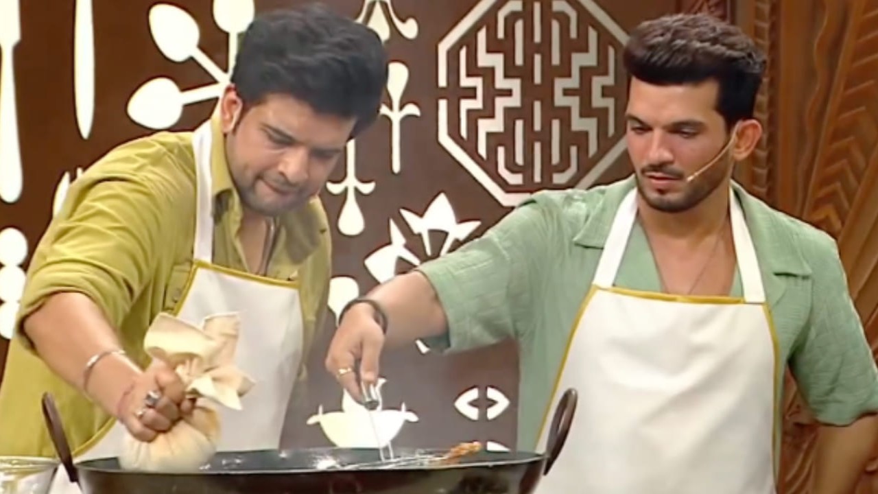 Arjun and Karan’s culinary creations leave everyone in stitches (PC: ColorsTV’s Instagram)