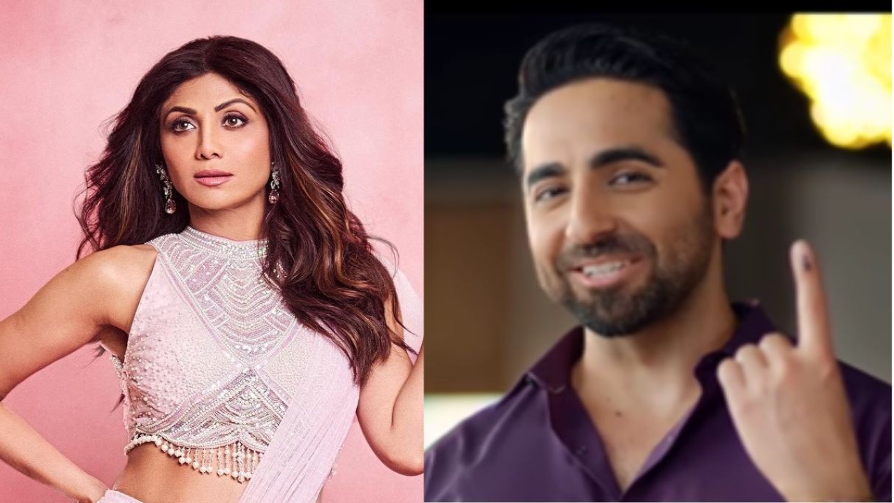 WATCH: Ayushmann Khurrana, Shilpa Shetty and more celebs urge people to cast their votes (Instagram/Shilpa Shetty, Ayushmann Khurrana)