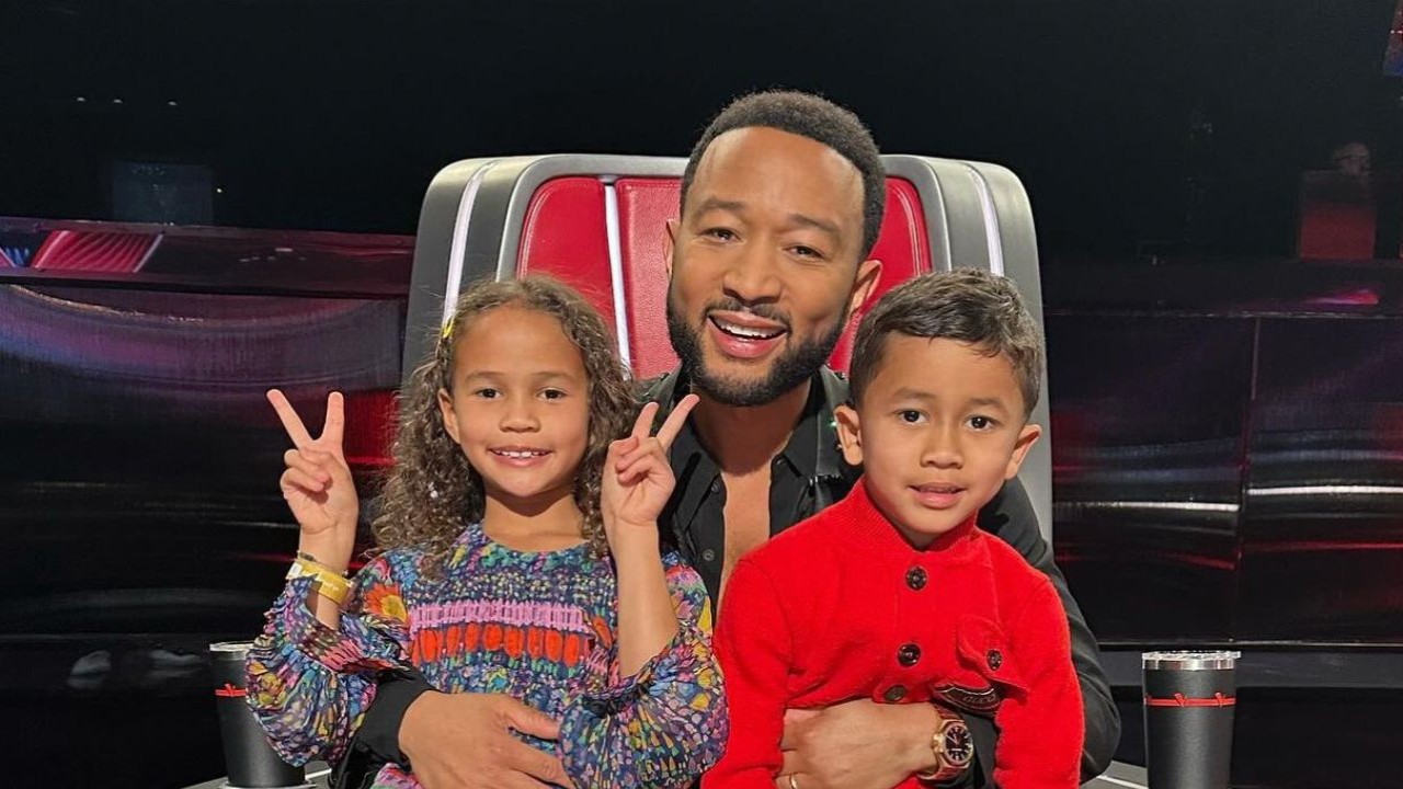 John Legend Shares BTS Pic Of His Kids At The Voice; Calls Them His 'Favorite Coaching Advisors'