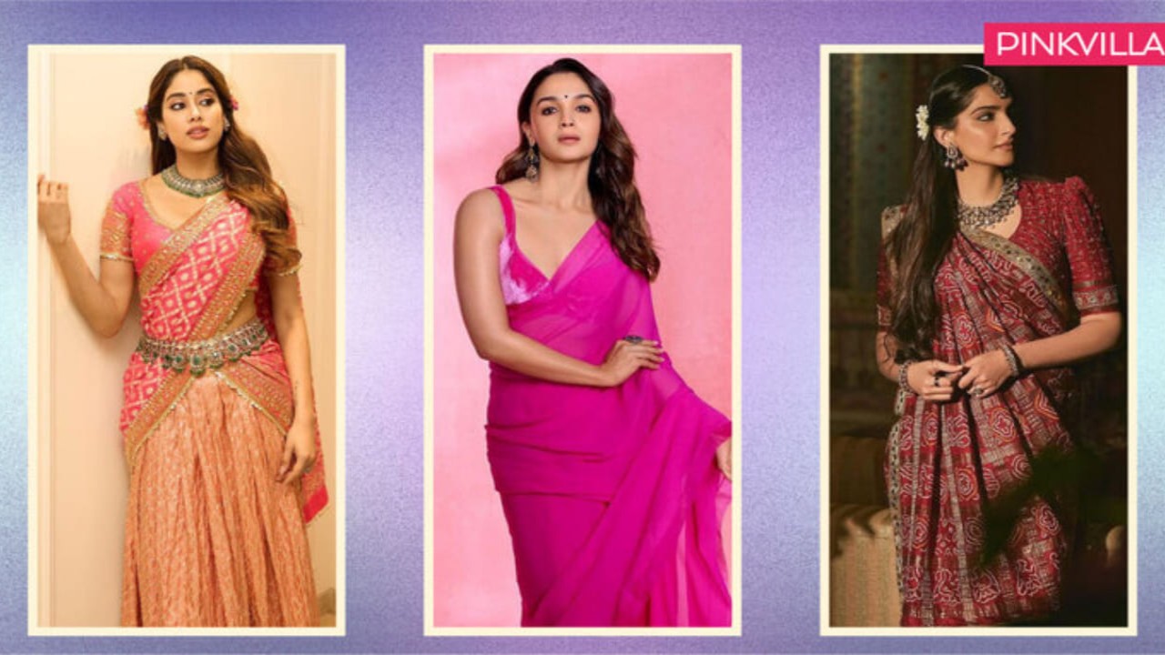 7 saree draping styles inspired by celebs like Alia Bhatt, Sonam Kapoor and Janhvi Kapoor that will turn heads at your next family event