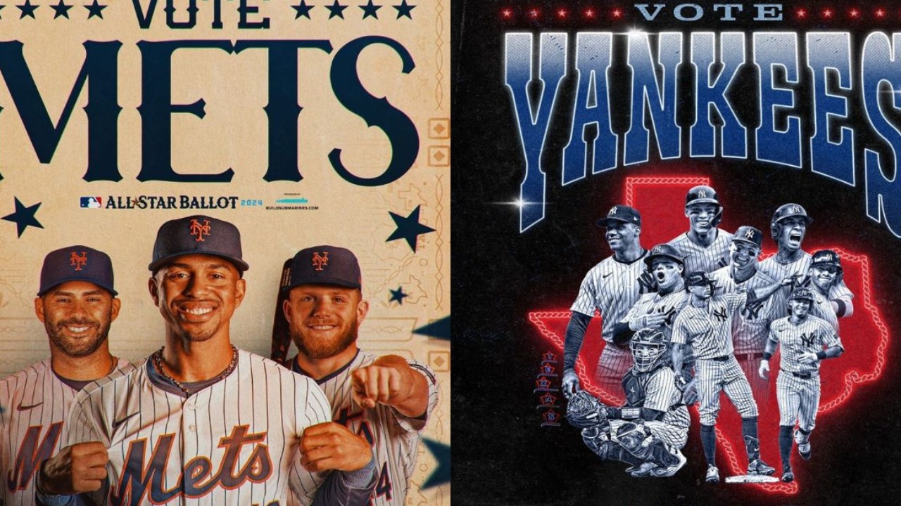 New York Mets and New York Yankees' Instagram