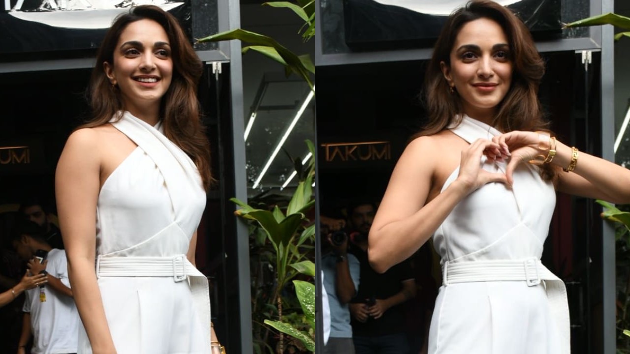 Kiara Advani in white jumpsuit proves that she needs no color to look glamorous and we agree