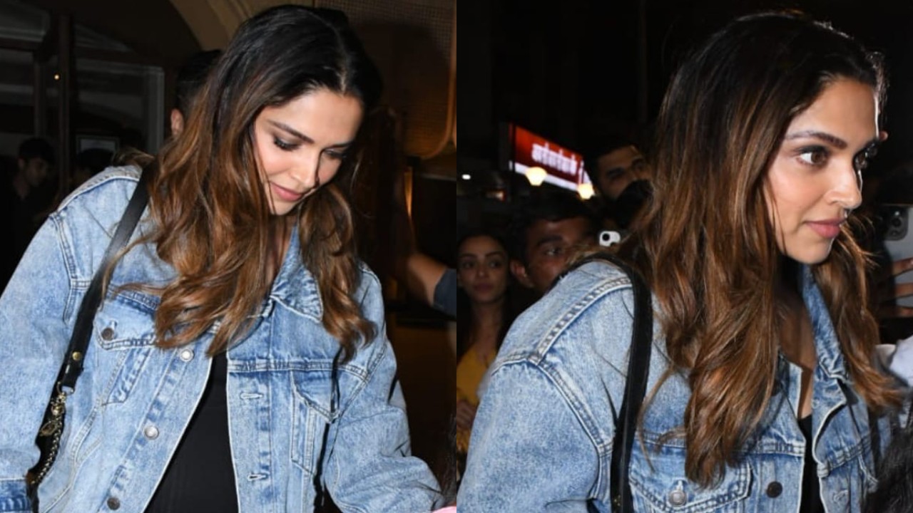 Mom-to-be Deepika Padukone slays maternity fashion in stylish black bodycon dress and denim jacket