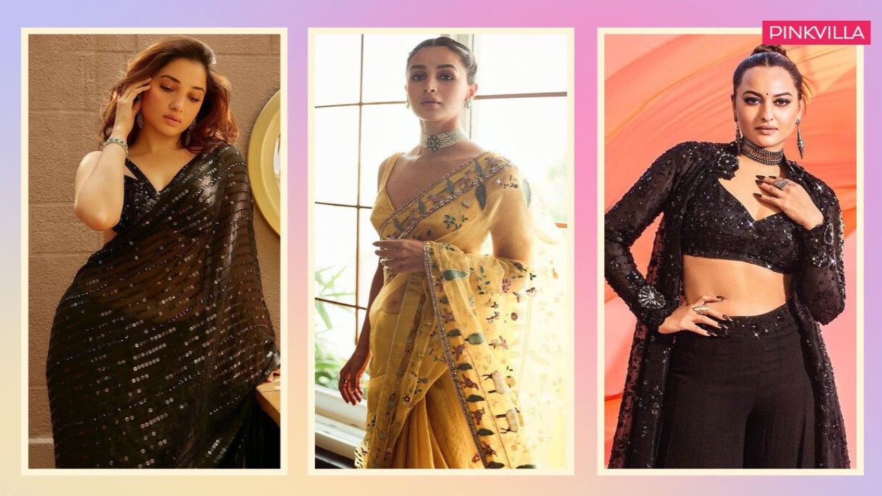 Deepika Padukone, Sonakshi Sinha, Alia Bhatt, Tamannah Bhatia, Karisma Kapoor, Malaika Arora, Janhvi Kapoor, wedding guest outfits, fashion