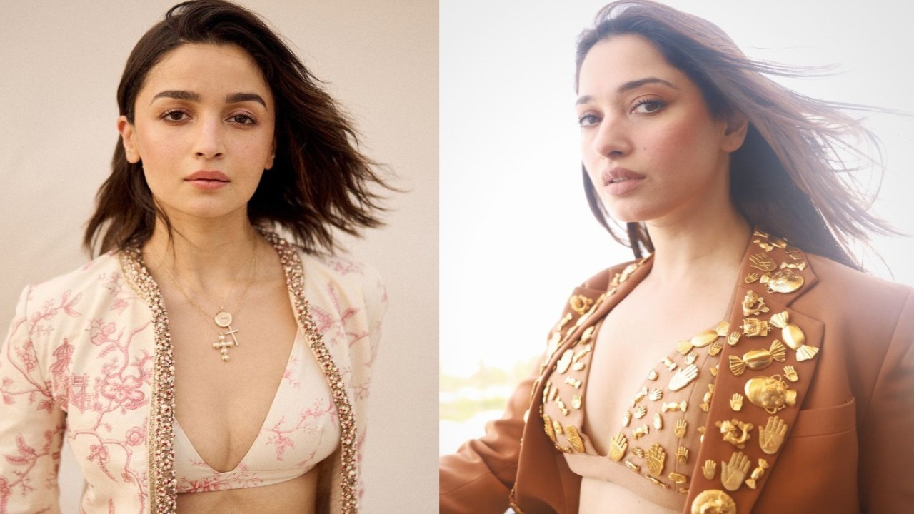 Alia to Tamannaah: Bollywood divas show how to slay in bralette blazer combo effortlessly