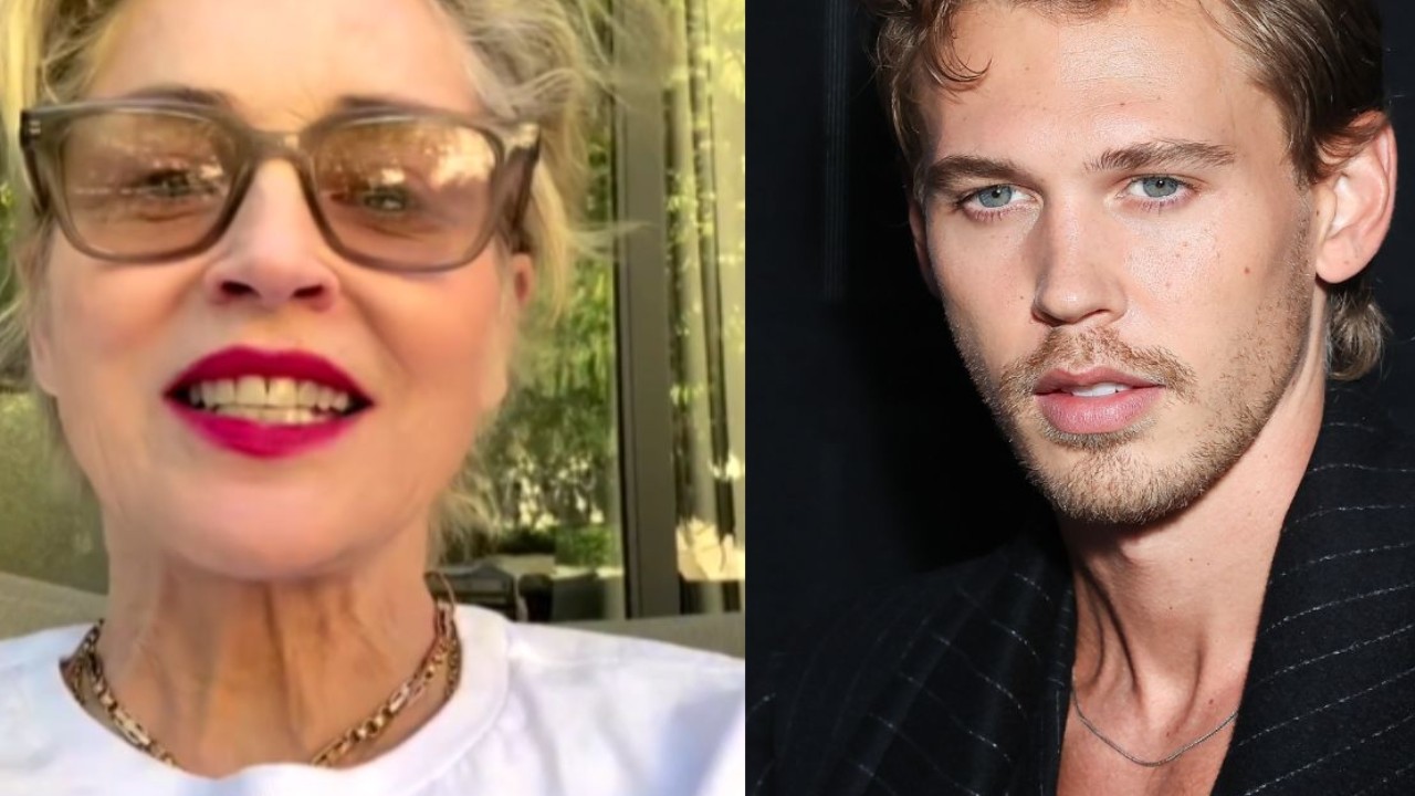 Sharon Stone and Austin Butler ( Image 1 via Instagram, image 2, via Getty Images)