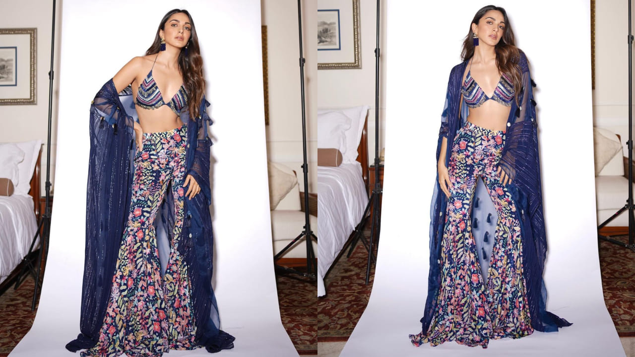 Kiara Advani in floral bralette top 