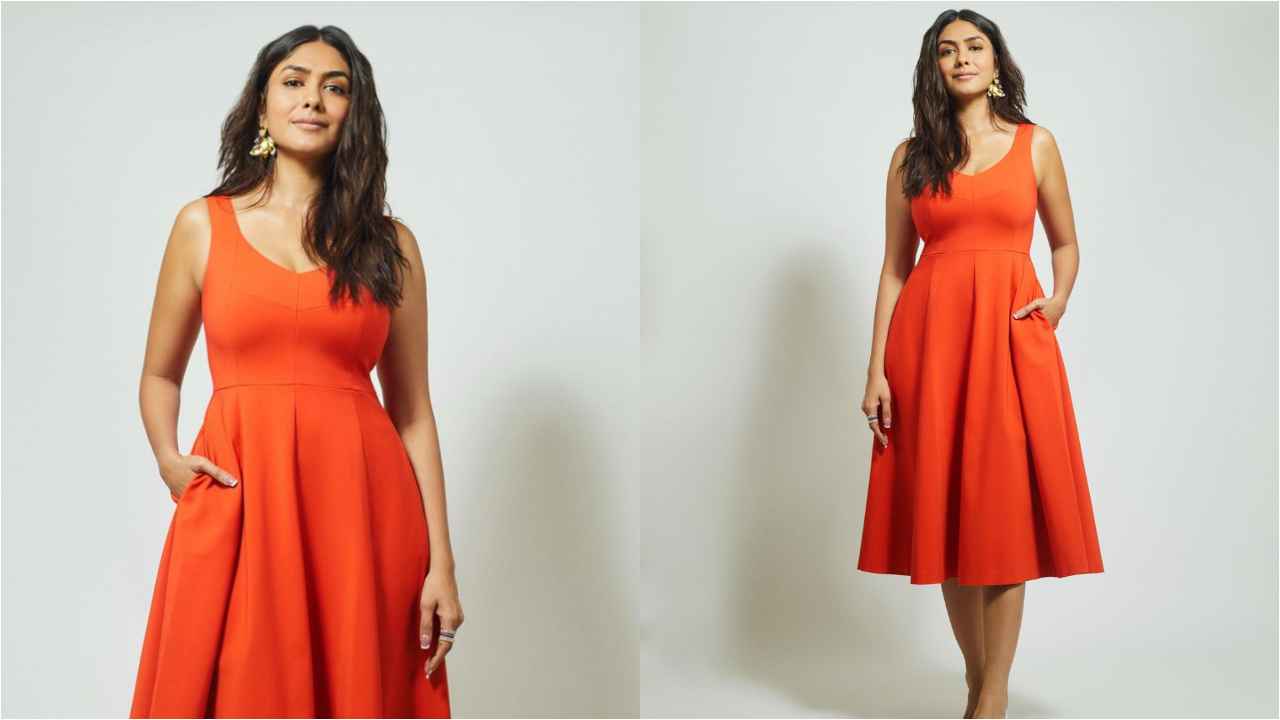 5 times Mrunal Thakur proved fit and flare dresses deserve that spotlight (PC: Mrunal Thakur Instagram)