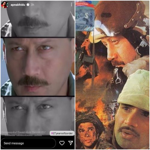 Pic Courtesy: Jackie Shroff Instagram and Border IMDb