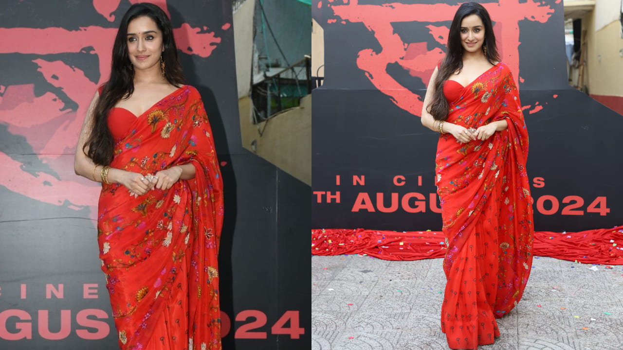 Shraddha Kapoor in red saree 