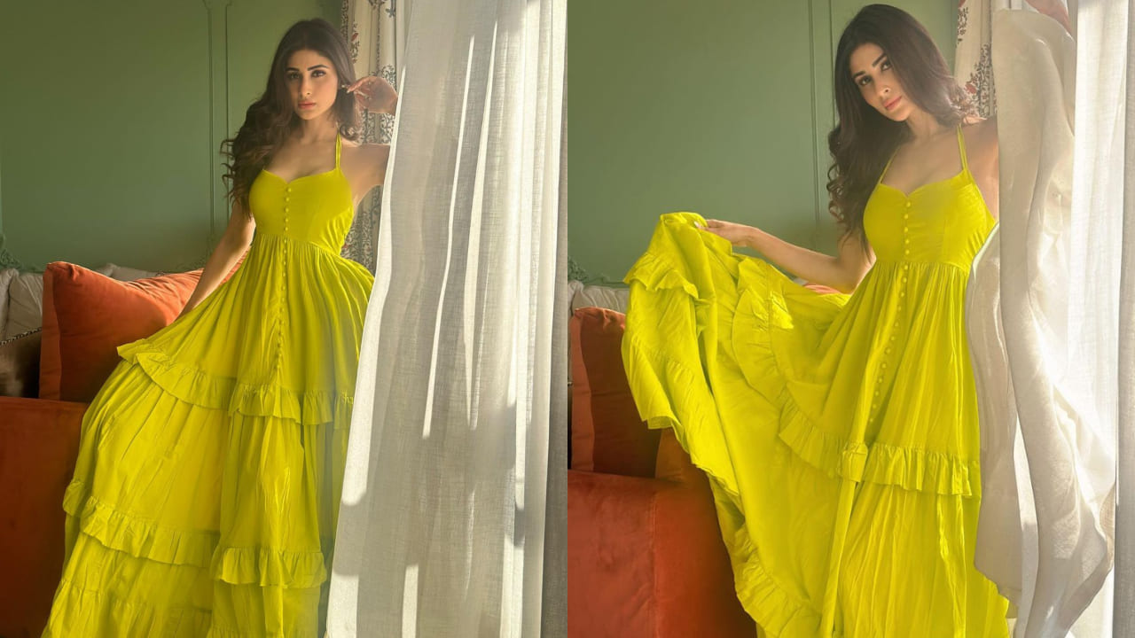 Mouni Roy in maxi dress