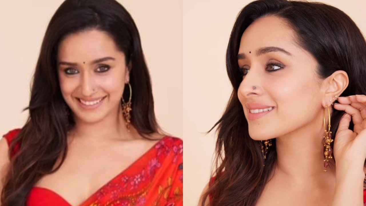 Shraddha Kapoor vs Ananya Panday fashion face-off: Who pulled off red floral saree look better (PC: Celebrities Instagram Pages)