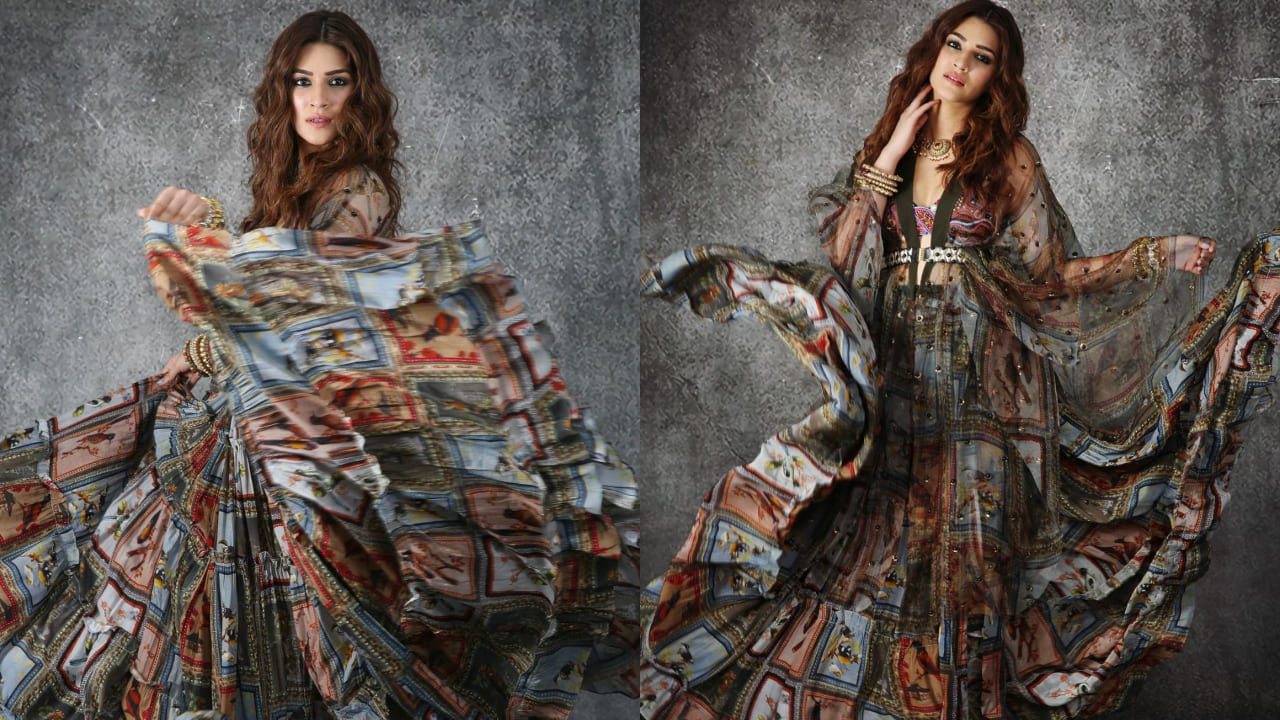 Kriti Sanon in bohemian maxi dress