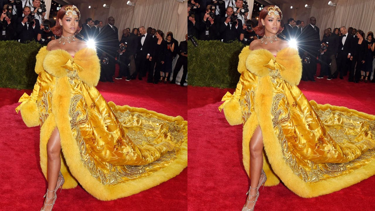 Rihanna in Guo Pei gown