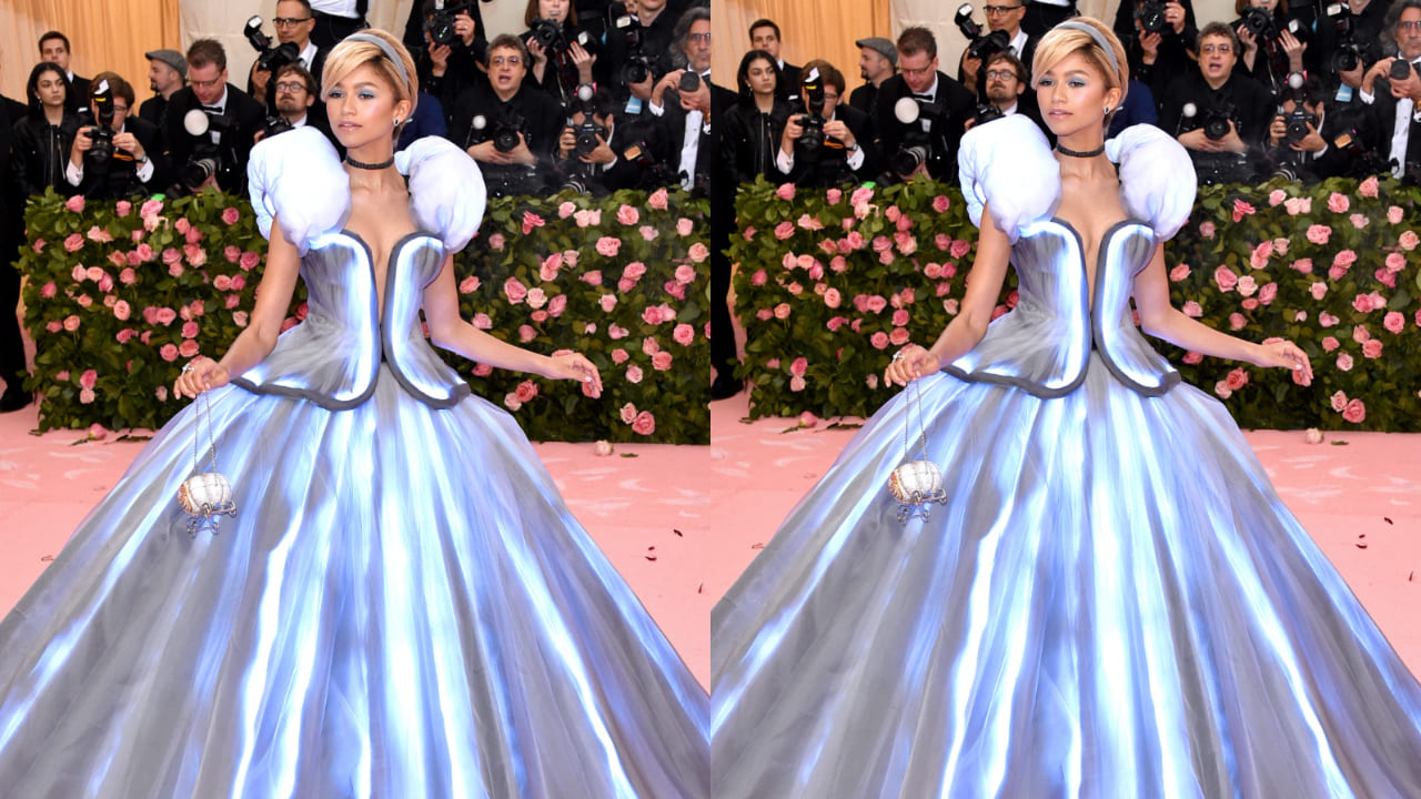 Zendaya in cinderella gown 