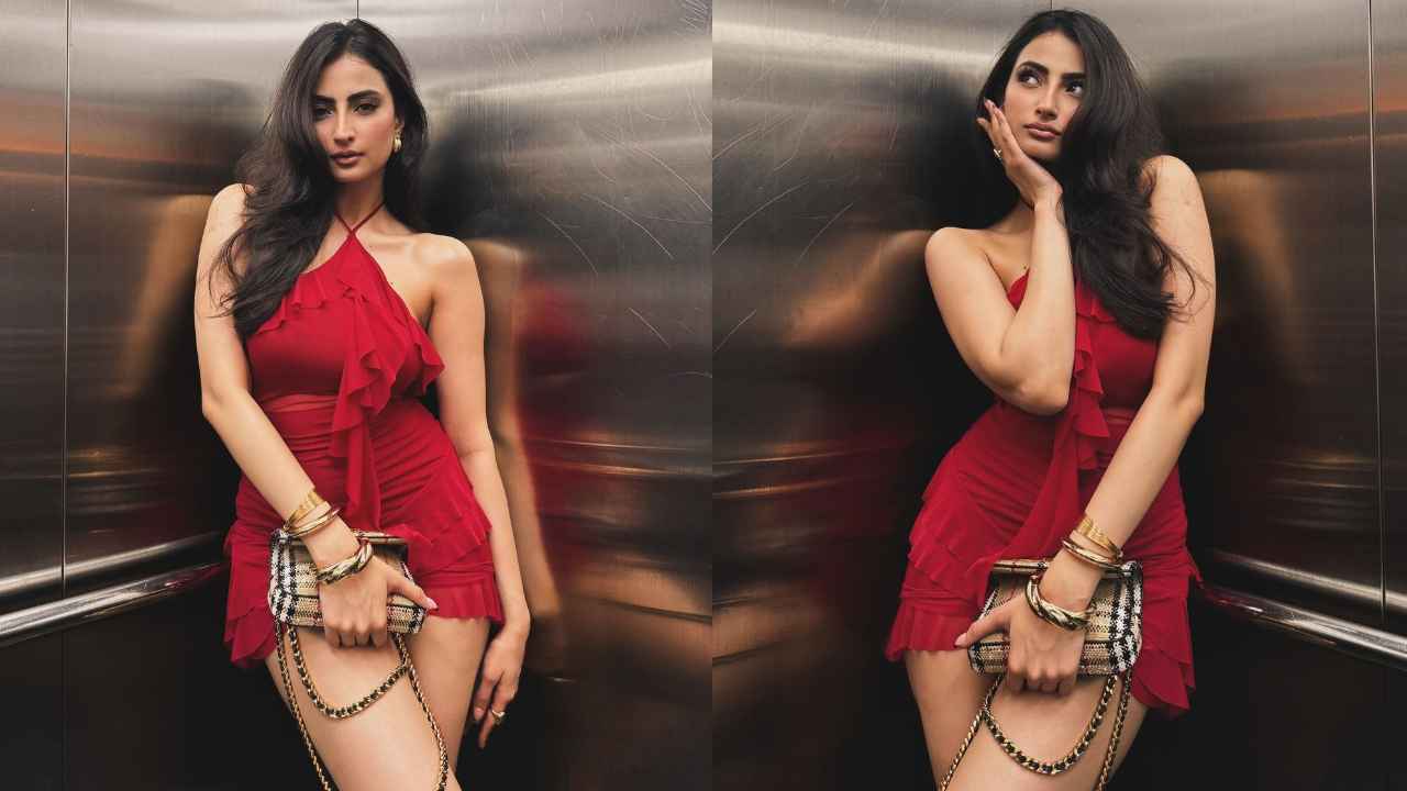 Palak Tiwari’s red mini-dress deserves your attention but, don’t miss her Burberry bag worth Rs 1.91 lacs (PC: Palak Tiwari Instagram)