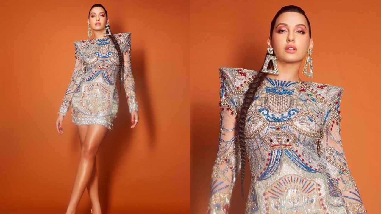 7 times Nora Fatehi rocked the shimmery vibe with her stylish party wear dresses (PC: Nora Fatehi Instagram)