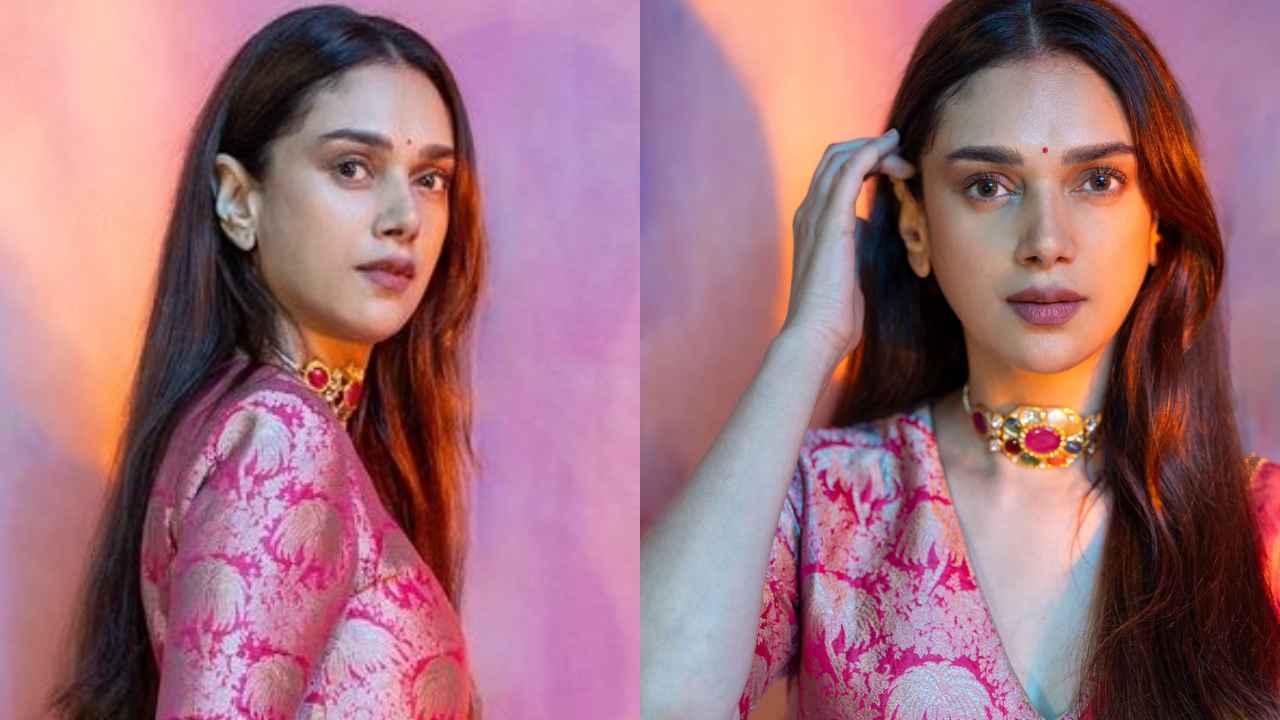 Aditi Rao Hydari continues her love affair with sharara sets in another Varanasi silk pick worth Rs 69,800  (PC: Aditi Rao Hydari Instagram)