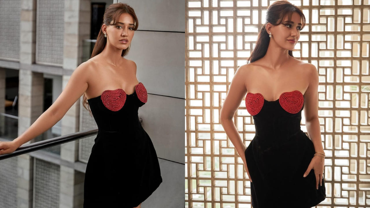 Disha Patani in little black dress