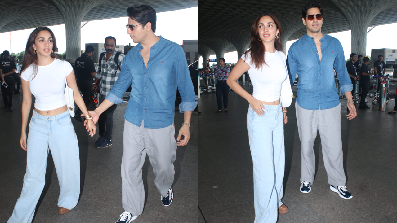 Sidharth Malhotra and Kiara Advani spotted at airport 