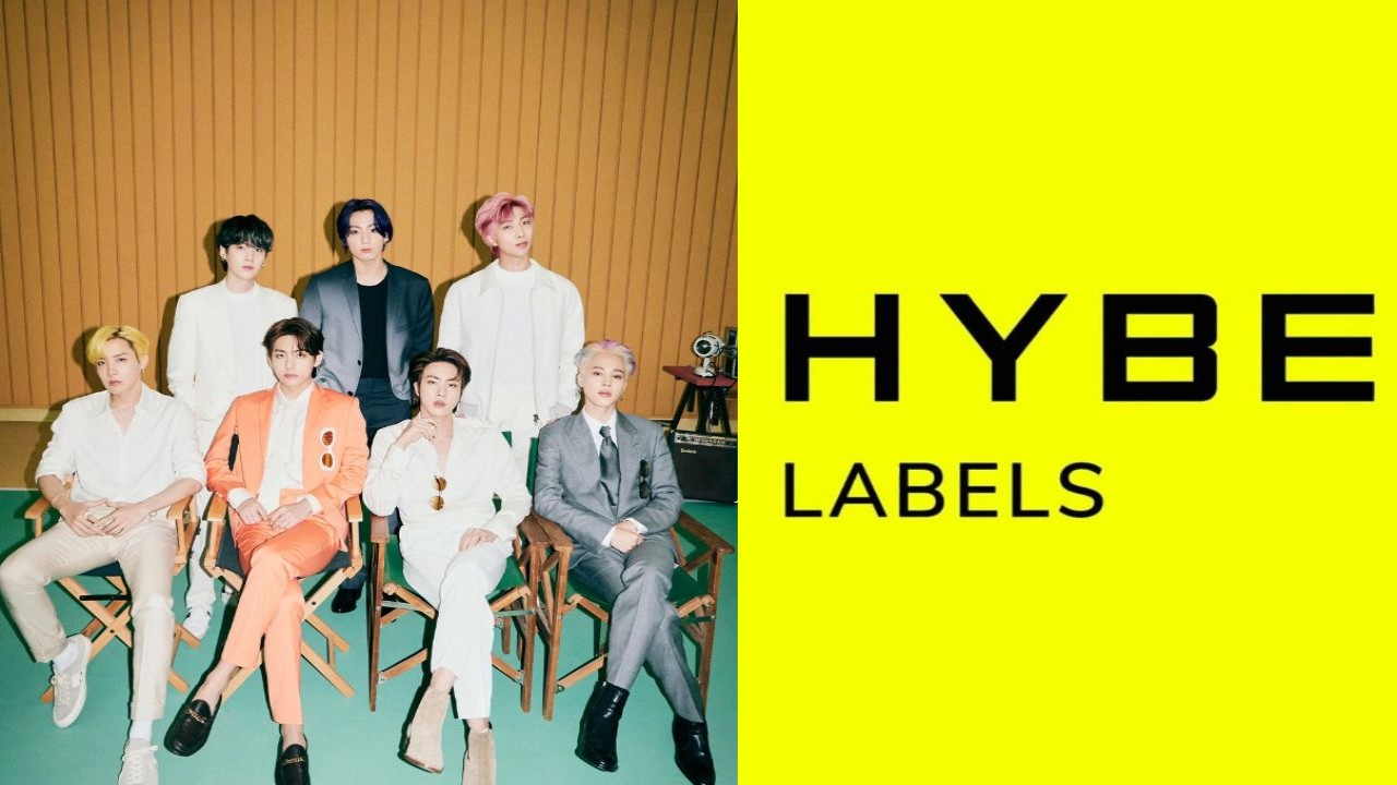 BTS: courtesy of BIGHIT Music, HYBE logo