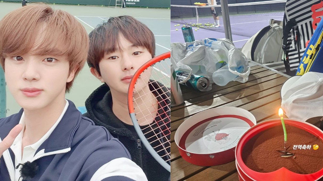 BTS’ Jin seemingly returns to tennis coaching right after military discharge