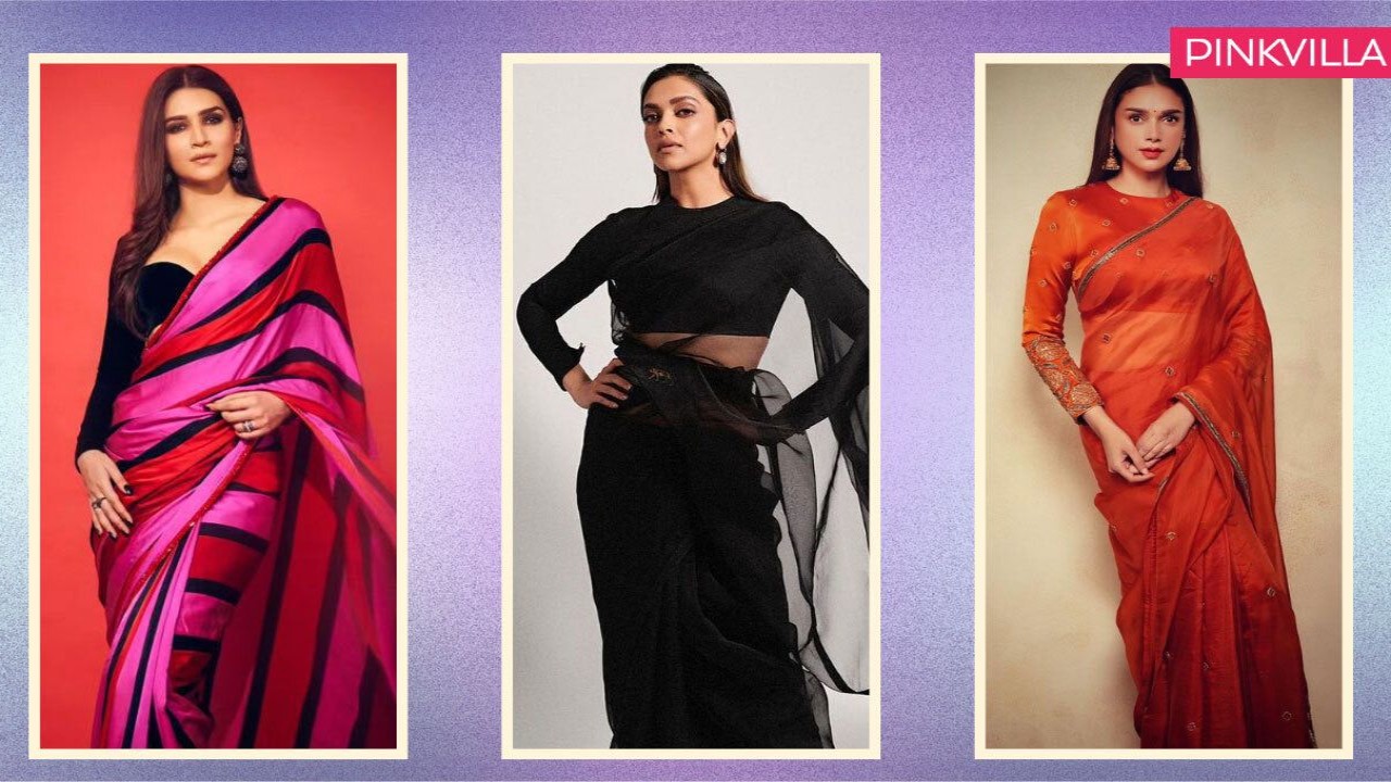 Deepika Padukone, Aditi Rao Hydari, Kriti Sanon, Katrina Kaif, Shilpa Shetty, Shilpa Shetty, full sleeve blouse designs, full sleeve blouse