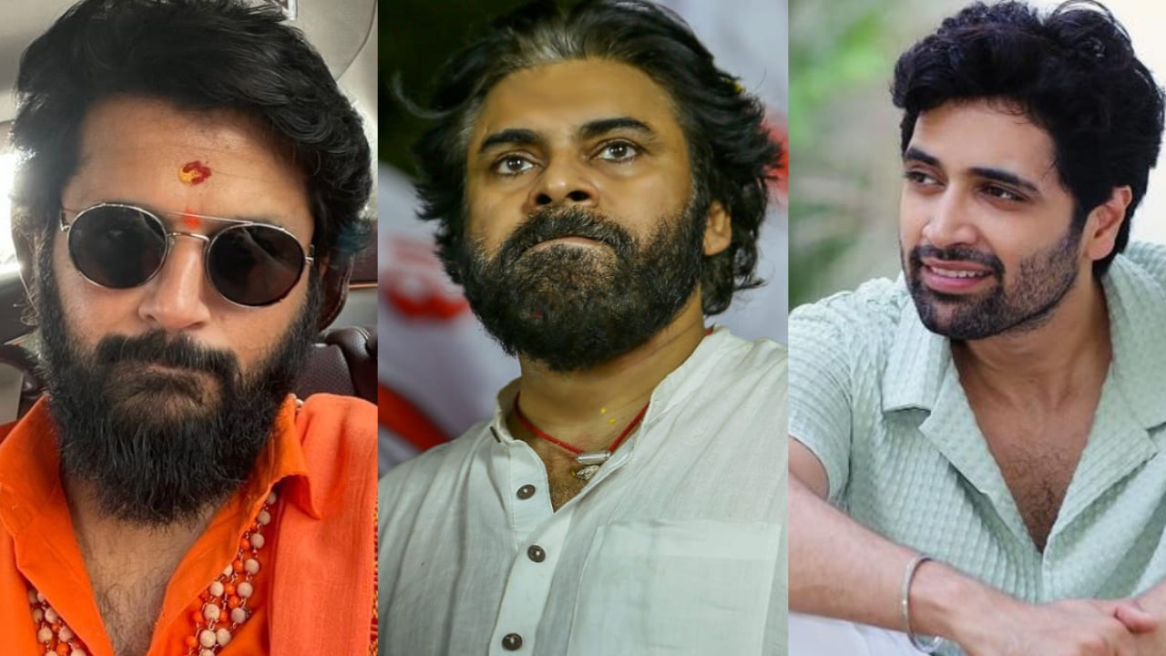 Adivi Sesh and Nithiin congratulate Pawan Kalyan on his Andhra Pradesh election victory._