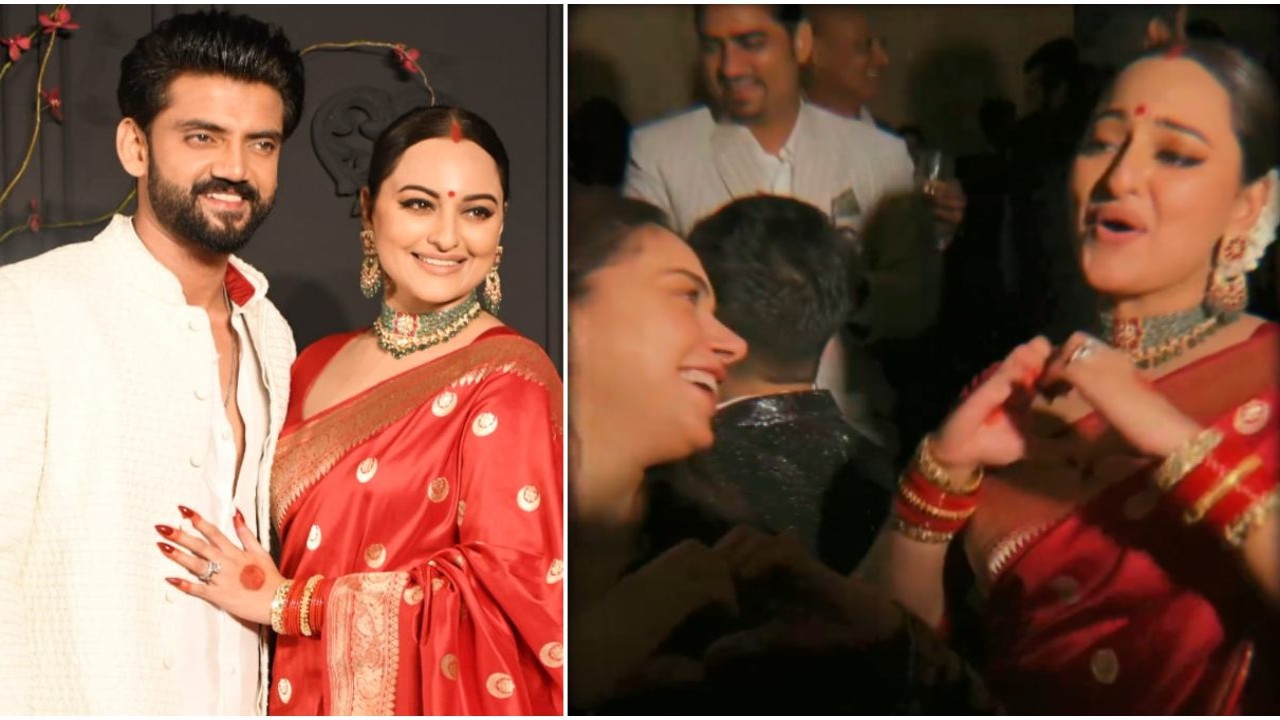 WATCH: New bride Sonakshi, Aditi and Siddharth take over the dance floor at her reception
