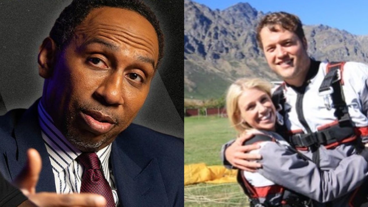 Stephen A Smith Slams Kelly Stafford For Revealing She Slept With Mathew’s Back Up QB To Make Him Jealous