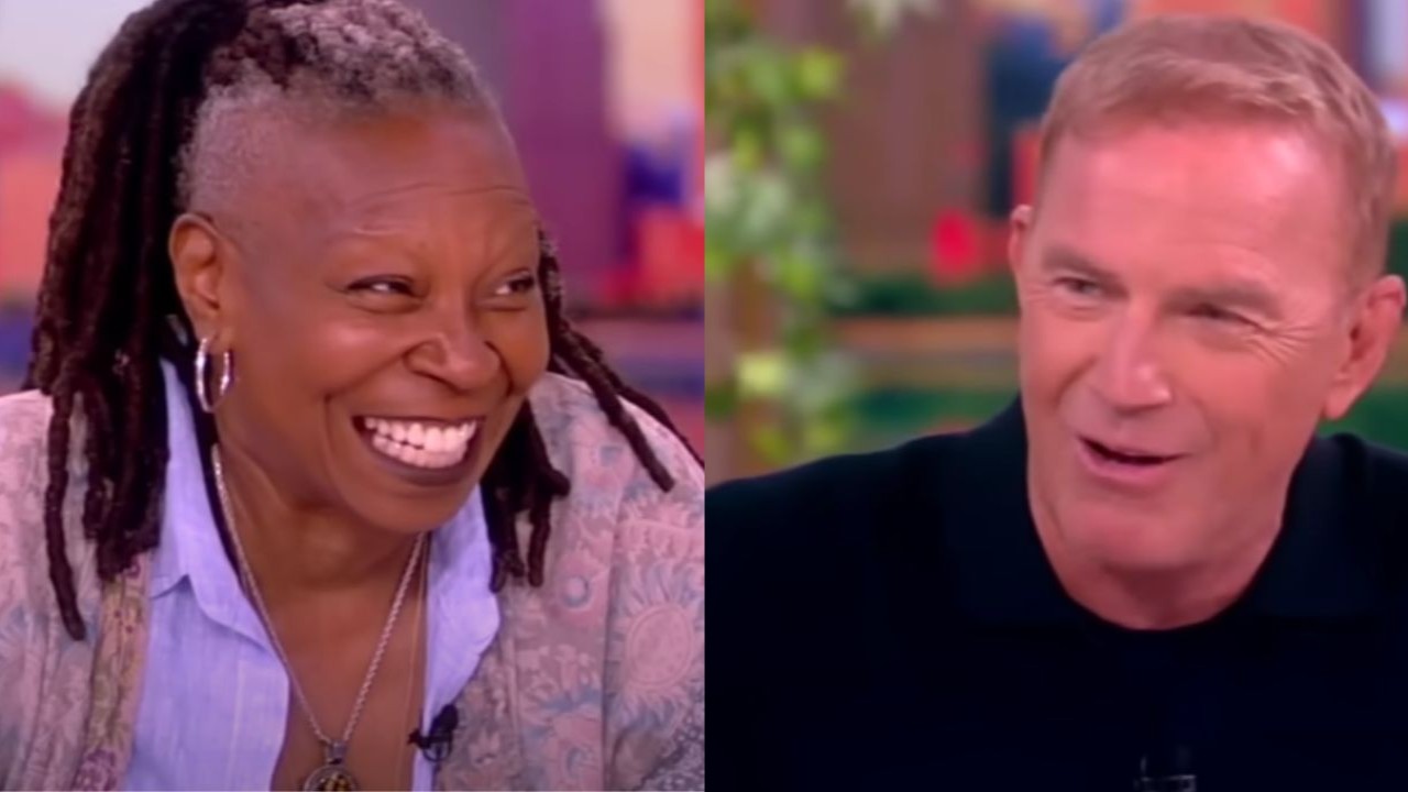 Whoopi Goldberg and Kevin Costner ( YouTube/ The View)
