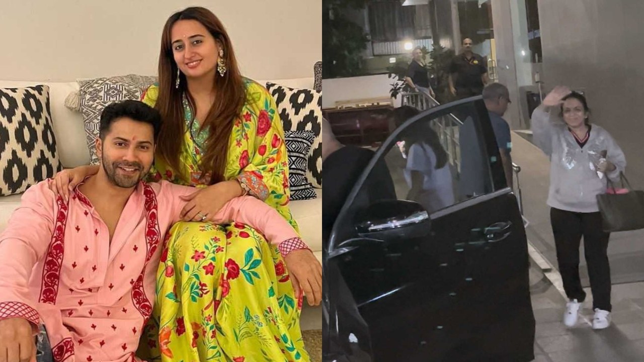 WATCH: Varun Dhawan's mom thanks paps as they congratulate her post-actor and Natasha Dalal's baby girl's arrival