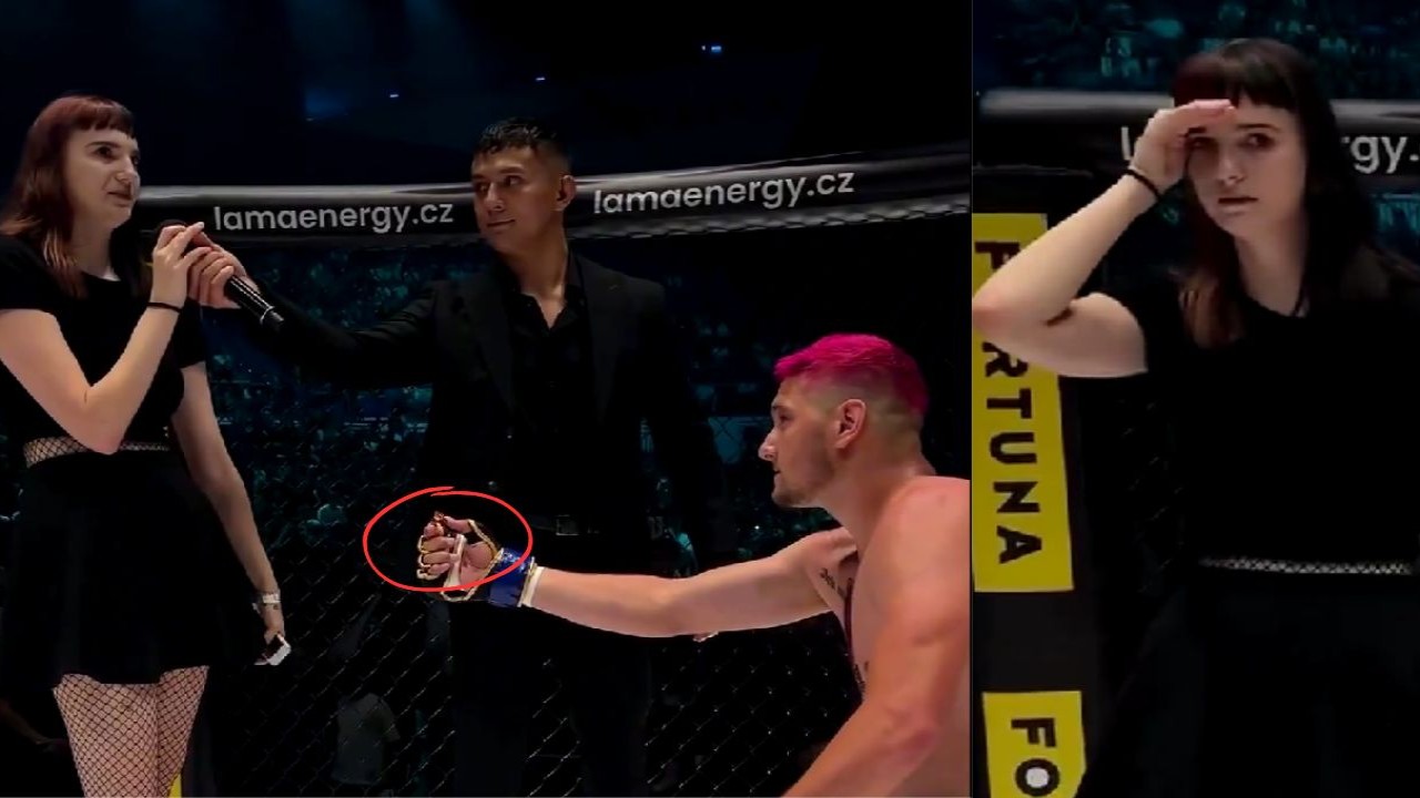 WATCH: MMA Fighter Lukas Bokovaz Proposes to GF After Losing Fight and Gets Rejected