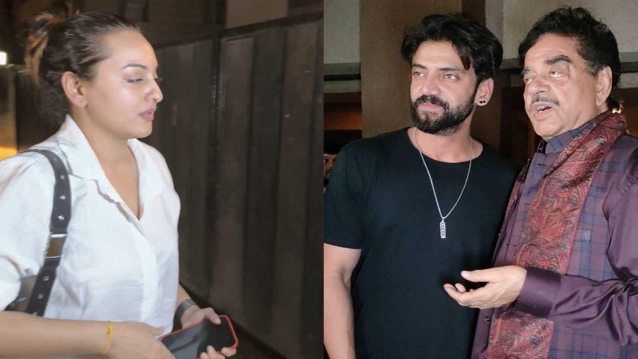 WATCH: Sonakshi Sinha-Zaheer Iqbal Wedding: Soon-to-be married couple makes joint appearance ahead of big day; dad Shatrughan Sinha joins