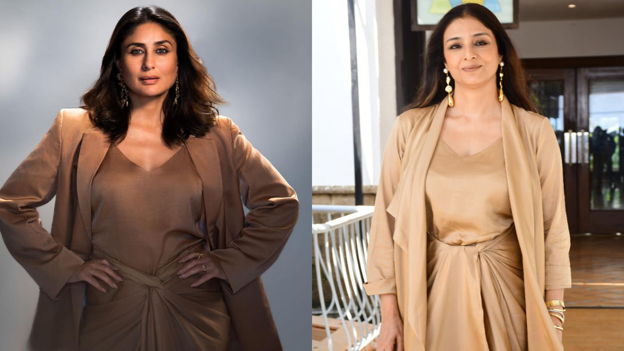Kareena Kapoor Khan vs Tabu fashion face-off: Who styled three-piece camel colored co-ord set better? 