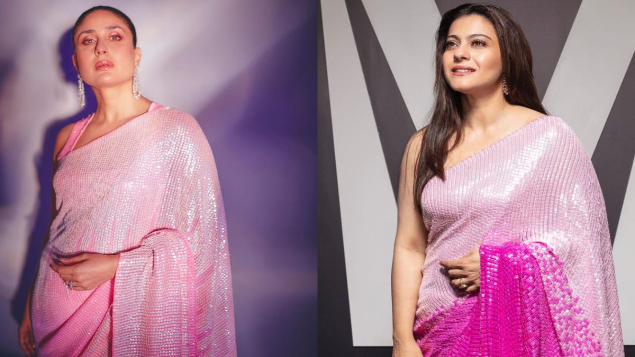  Kareena Kapoor Khan vs Kajol fashion face off: Who wore Manish Malhotra’s pink dual-toned saree better 